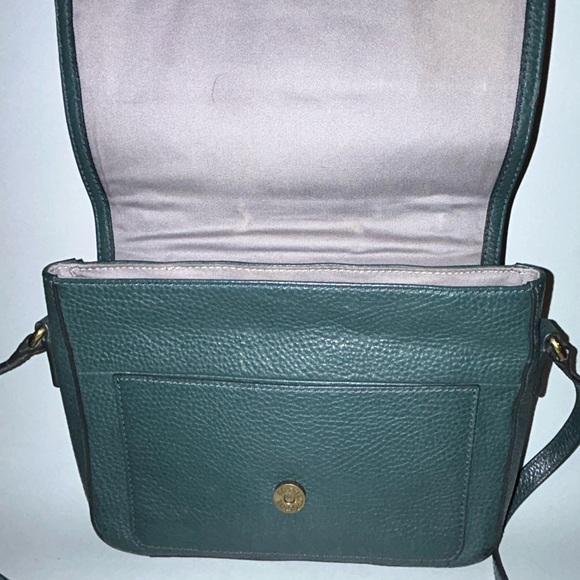 Pre loved pebbled leather fossil crossbody handbag - Picture 11 of 16